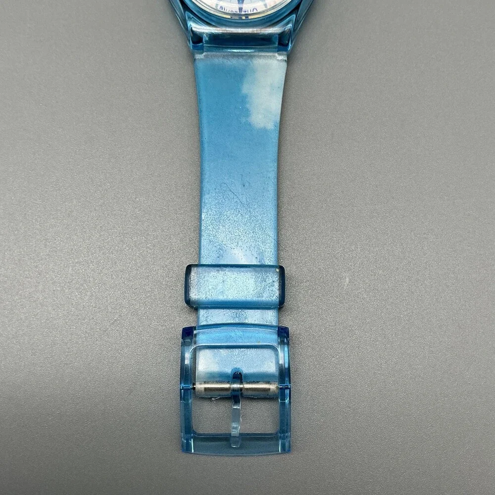 PierCarlo D'Alessio Orizzonte Womens Watch 34mm Translucent Blue New Battery